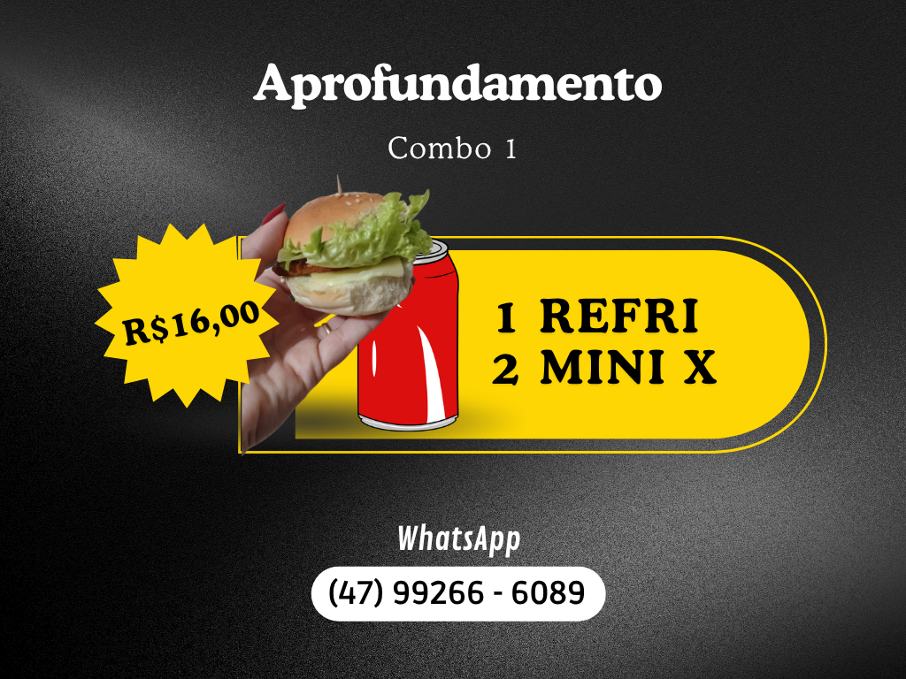 Combo 1 (1 Refri lata 350 ml + 2 Mini X)